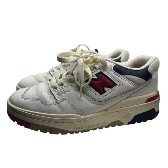 New Balance 550 x Aime Leon Dore White Navy Red Size W6.5 - Picture 1 of 7